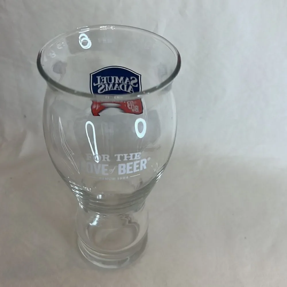 Samuel Adams Boston Lager Beer Glass 16 Oz For The Love Of Beer 6 1/2 In Tall